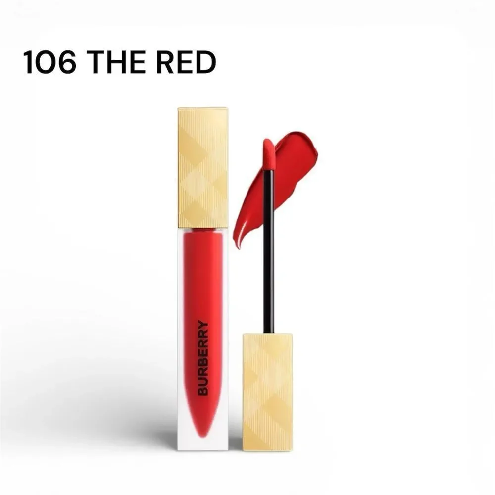 Burberry Kisses Liquid Matte Lipstick – Shade 106 “The Red” True Luxury Red